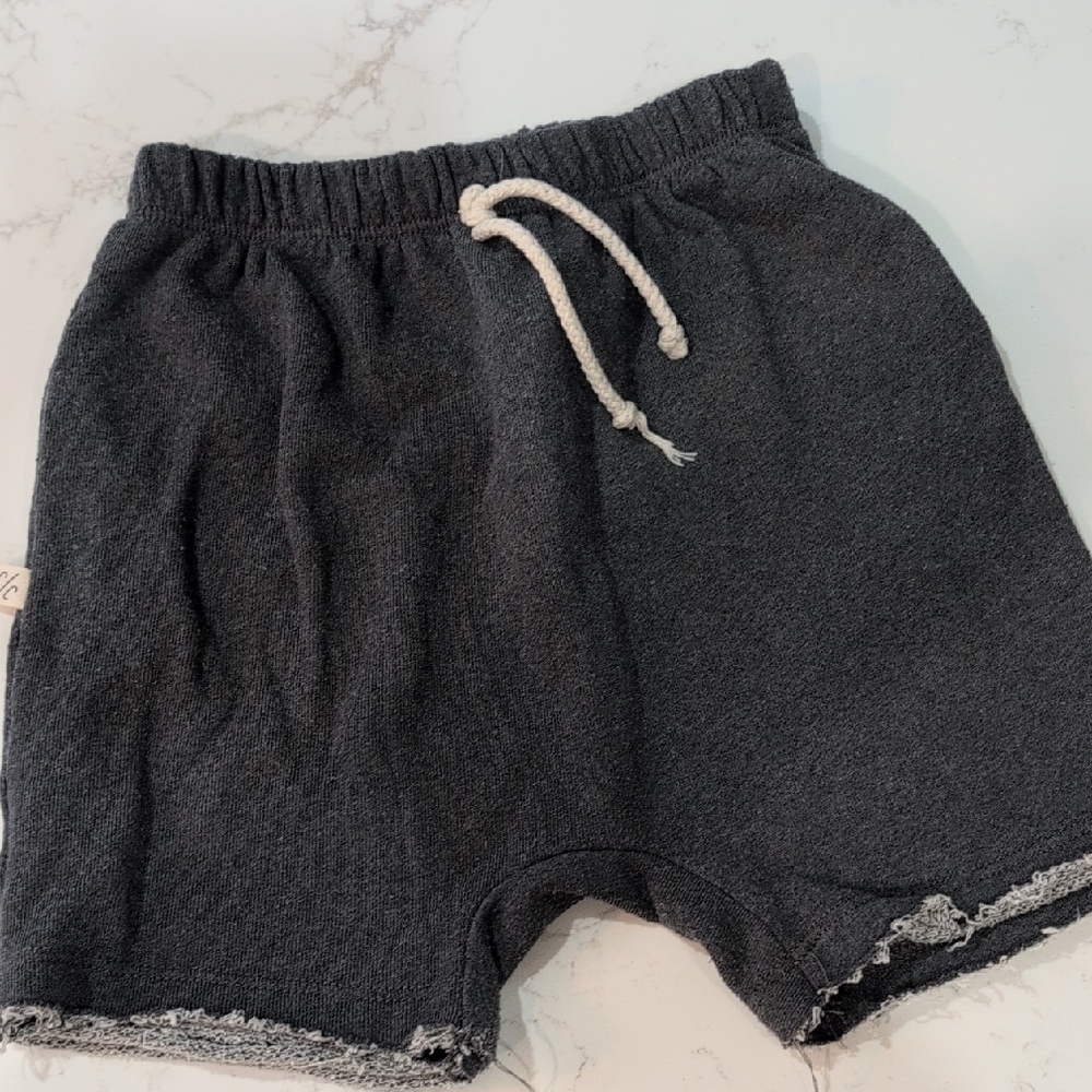 Kids Charcoal Drawstring Shorts